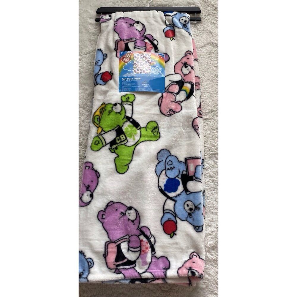 Care Bears Back To School Throw Blanket 50”x70”‎ Backpacks Varsity Jacket NEW